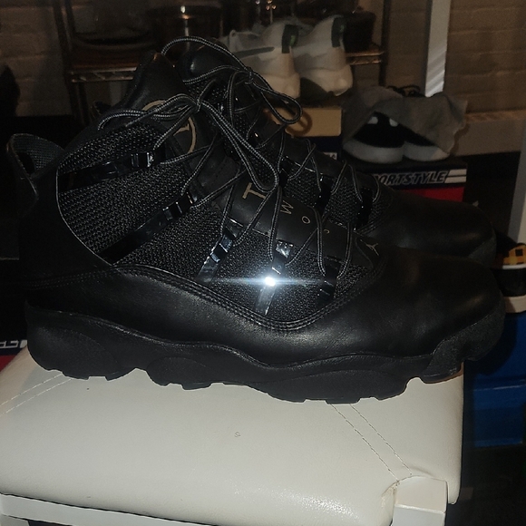 Jordan Black Athletic Shoes with Rugged Sole - Picture 11 of 13